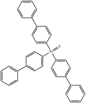 tris(4-phenylphenyl)-sulfanylidene-arsorane Struktur