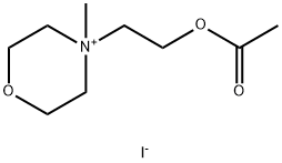 2-(N-methylmorpholinium)ethyl acetate Struktur