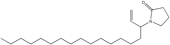 POLY(1-VINYLPYRROLIDONE)-GRAFT-(1-HEXADECENE) Structure