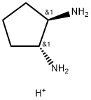 1,2-Cyclopentanediamine,conjugatemonoacid,(1R,2R)-rel-(9CI) Structure
