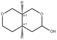 1H,3H-Pyrano[3,4-c]pyran-3-ol, hexahydro-, (4aR,8aS)-rel- (9CI) Struktur