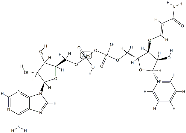 3-pyridylacryloamide adenine dinucleotide Struktur