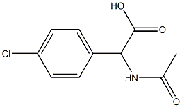 N-AC-RS-4-氯苯甘氨酸, 63329-11-3, 结构式