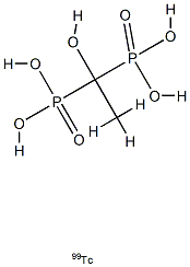 technetium Tc 99m etidronate 化学構造式