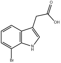 7-溴吲哚-3-乙酸, 63352-97-6, 结构式