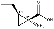 Cyclopropanecarboxylic acid, 1-amino-2-ethyl-, (1R,2R)-rel- (9CI) Struktur