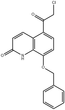 5-氯乙酰基-8-苄氧基-2(1H)-喹啉酮, 63404-86-4, 结构式
