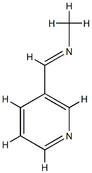 Methanamine, N-(3-pyridinylmethylene)-, [N(E)]- (9CI) Structure