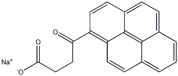 γ-Oxo-1-pyrenebutanoic acid sodium salt 结构式