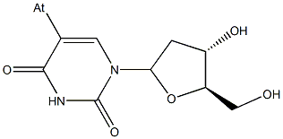 5-astato-2'-deoxyuridine Struktur