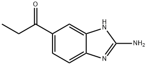 1-Propanone,1-(2-amino-1H-benzimidazol-5-yl)-(9CI) Struktur