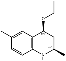 Quinoline, 4-ethoxy-1,2,3,4-tetrahydro-2,6-dimethyl-, (2R,4S)-rel- (9CI) Structure
