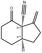 3aH-Indene-3a-carbonitrile,octahydro-3-methylene-4-oxo-,(3aR,7aR)-rel-(9CI) Structure