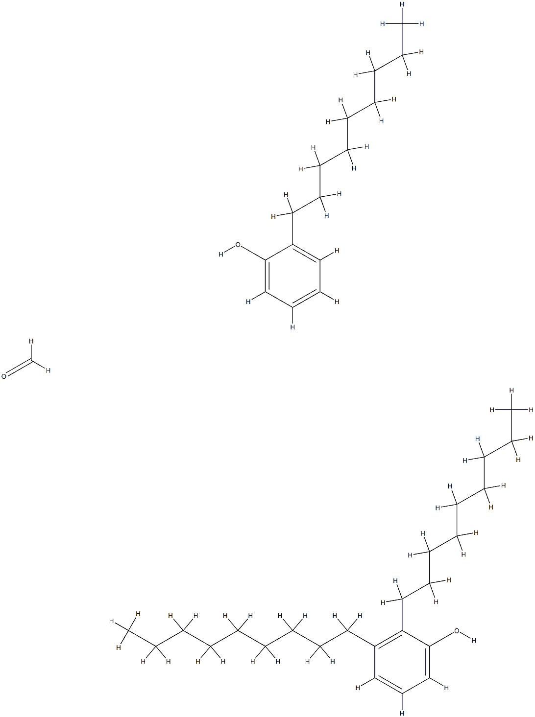 Formaldehyde polymer with dinonylphenol and nonylphenol Struktur