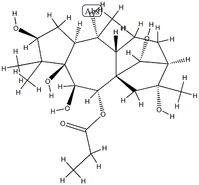 (14R)-Grayanotoxane-3β,5,6β,7α,10,14,16-heptol 7-propionate 结构式