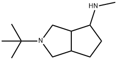 Cyclopenta[c]pyrrol-4-amine, 2-(1,1-dimethylethyl)octahydro-N-methyl- (9CI) 结构式