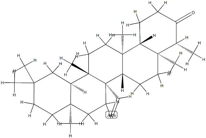3-Oxo-D:A-friedooleanan-26-al Struktur