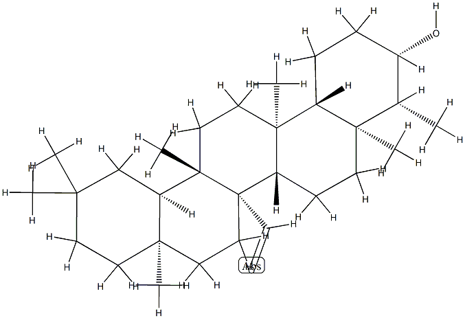 3β-ヒドロキシ-D:A-フリードオレアナン-26-アール 化学構造式