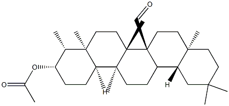 3β-(Acetyloxy)-D:A-friedooleanan-26-al Structure