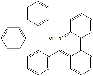 2-(Phenanthridin-6-yl)-α,α-diphenylbenzenemethanol Struktur