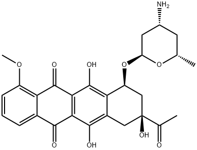 4'-deoxydaunomycin Struktur