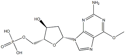 O(6)-methyldeoxyguanylic acid Structure