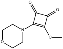 3-Cyclobutene-1,2-dione,3-methoxy-4-(4-morpholinyl)-(9CI) Structure