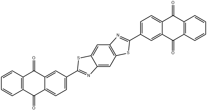 2,2'-(Benzo[1,2-d:4,5-d']bisthiazole-2,6-diyl)bis(9,10-anthraquinone) Structure