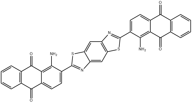 2,2'-(Benzo[1,2-d:4,5-d']bisthiazole-2,6-diyl)bis[1-amino-9,10-anthraquinone] Structure