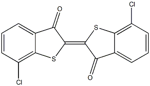 7,7'-ジクロロ-Δ2,2'(3H,3'H)-ビ[ベンゾ[b]チオフェン]-3,3'-ジオン 化学構造式