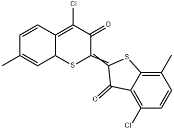 4,4'-Dichloro-7,7'-dimethyl-Δ2,2'(3H,3'H)-bibenzo[b]thiophene-3,3'-dione Struktur