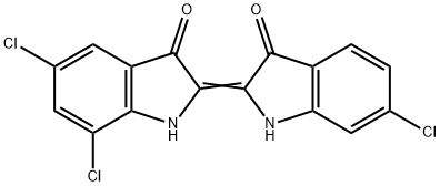 5,6',7-Trichloro-Δ2,2'(3H,3'H)-bi[1H-indole]-3,3'-dione Structure