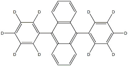9,10-ジ[(2,3,4,5,6-2H5)フェニル]アントラセン 化学構造式