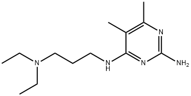 4-[γ-(Diethylamino)propylamino]-5,6-dimethyl-2-pyrimidinamine Struktur