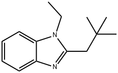 1H-Benzimidazole,2-(2,2-dimethylpropyl)-1-ethyl-(9CI) Struktur