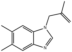 1H-Benzimidazole,5,6-dimethyl-1-(2-methyl-2-propenyl)-(9CI) Struktur