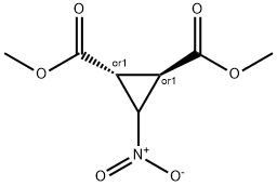 1,2-Cyclopropanedicarboxylicacid,3-nitro-,dimethylester,(1R,2R)-rel-(9CI) 结构式
