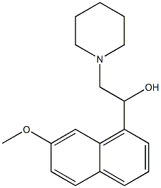 7-Methoxy-α-(piperidinomethyl)-1-naphthalenemethanol Structure