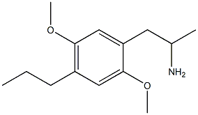 2,5-Dimethoxy-α-methyl-4-propylbenzeneethaneamine Struktur