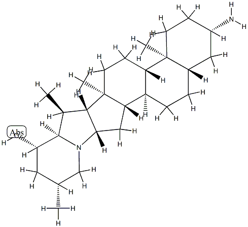 (22β,25β)-3β-Amino-5α-solanidan-23β-ol Struktur