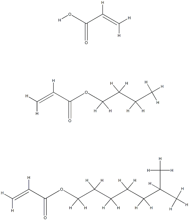 2-Propenoic acid, polymer with butyl 2-propenoate and isooctyl 2-propenoate Struktur