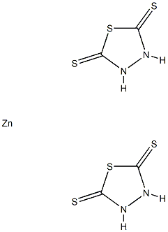 2,5-二巯基噻二唑锌盐,63813-27-4,结构式