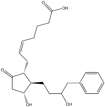 13,14-dihydro-16-phenyl-omega-tetranorprostaglandin E2 Structure
