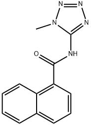 1-Naphthalenecarboxamide,N-(1-methyl-1H-tetrazol-5-yl)-(9CI) Structure