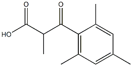 α,2,4,6-Tetramethyl-β-oxobenzenepropionic acid Structure