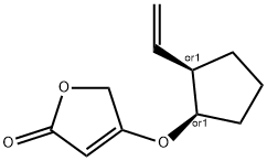 2(5H)-Furanone,4-[[(1R,2R)-2-ethenylcyclopentyl]oxy]-,rel-(9CI) 结构式