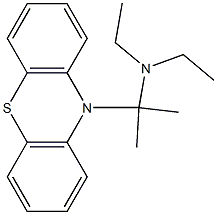 N,N-Diethyl-α,α-dimethyl-10H-phenothiazine-10-methanamine 结构式