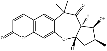 (7aS)-8,9,10,10aβ-Tetrahydro-8β-hydroxy-6,6,9β-trimethyl-2H,6H-cyclopenta[b]pyrano[3,2-h][1]benzoxepine-2,7(7aαH)-dione Struktur