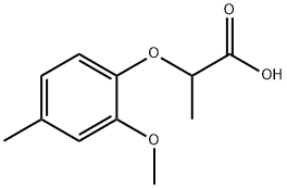 2-(2-methoxy-4-methylphenoxy)propanoic acid Structure