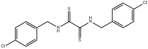 N,N'-Bis(p-chlorobenzyl)ethanebisthioamide Struktur